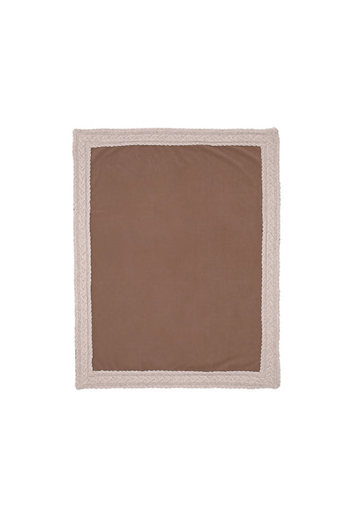 plaid colore nocciola