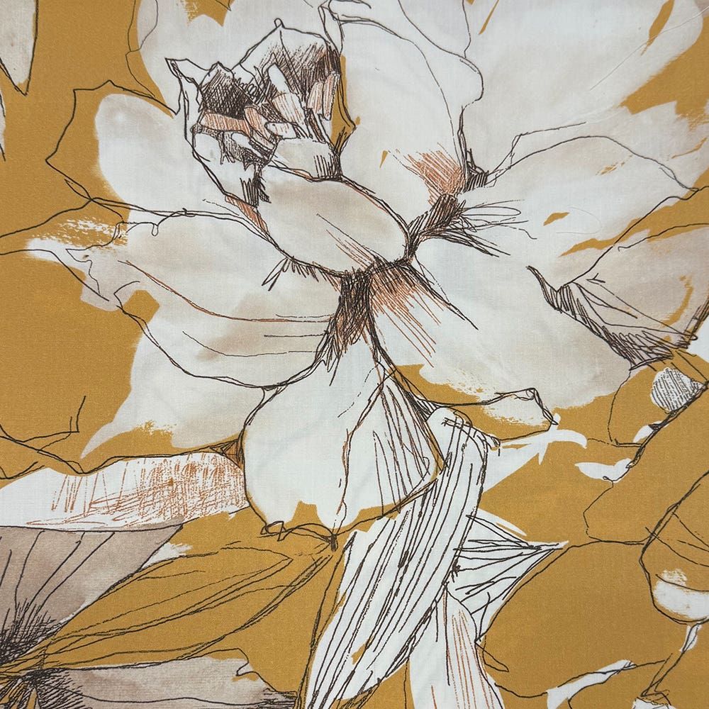 copripiumino fiori giallo