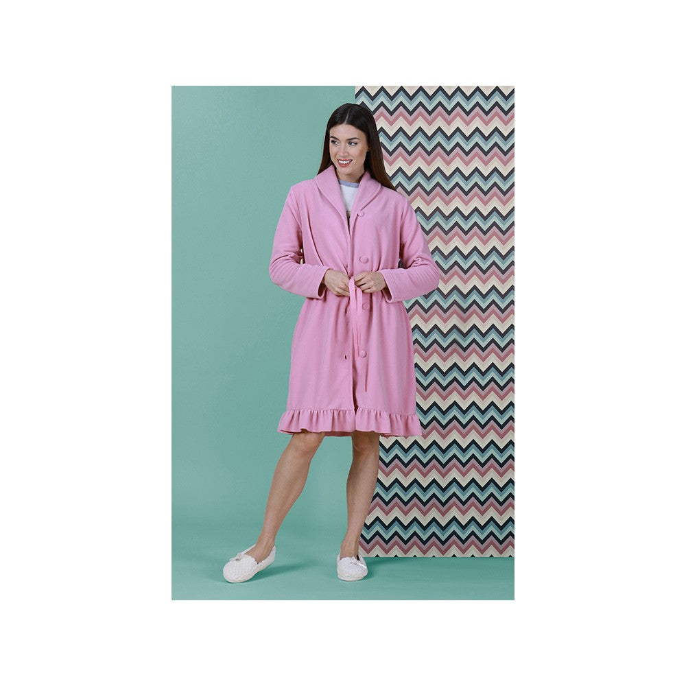 vestaglia in pile rosa