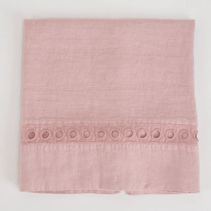 asciugamani di lino colore rosa