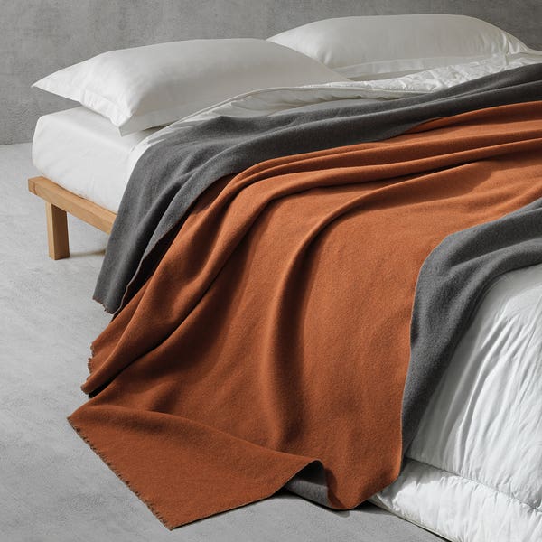 coperta somma variante terra e grigio