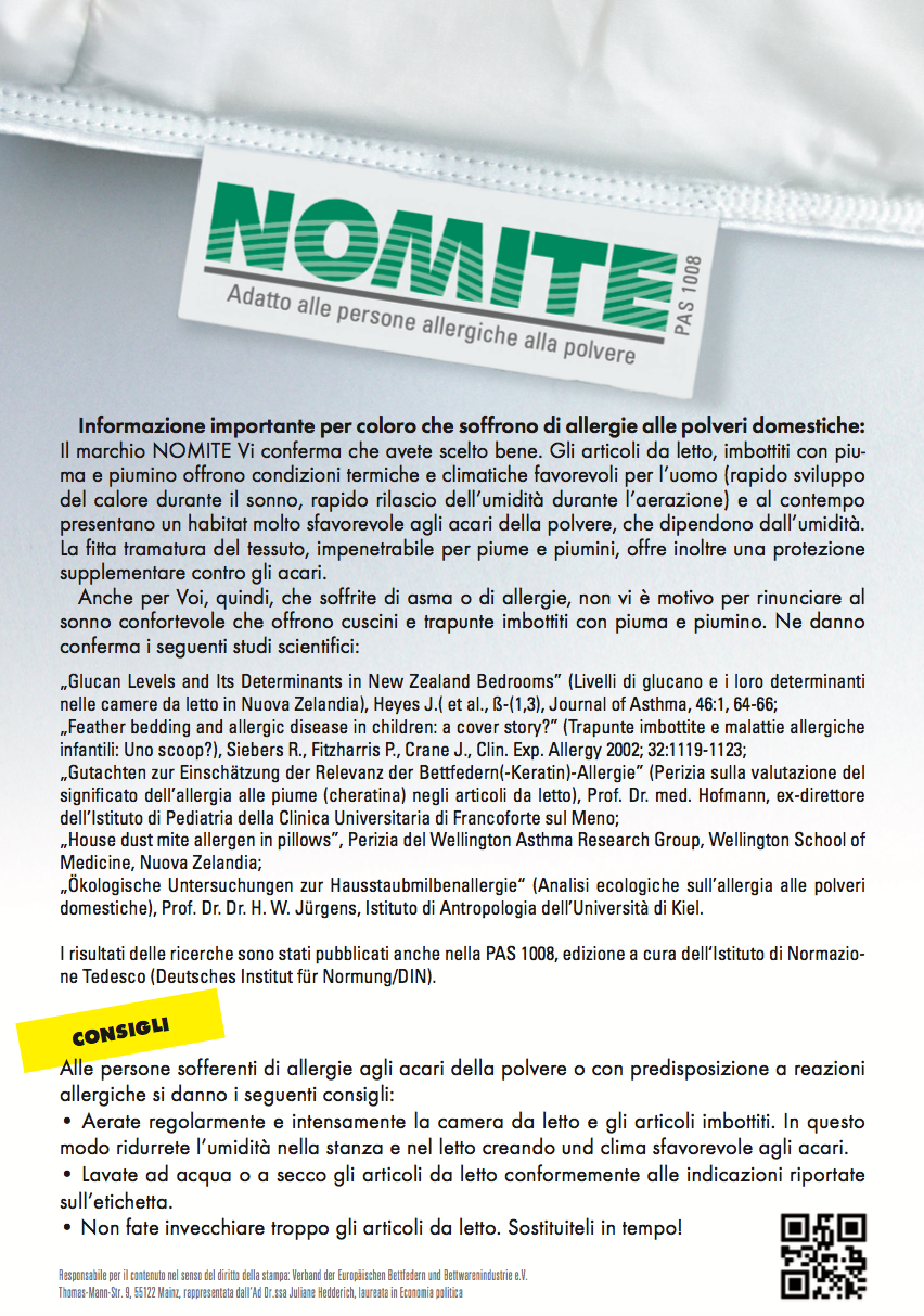 certificazione nomite