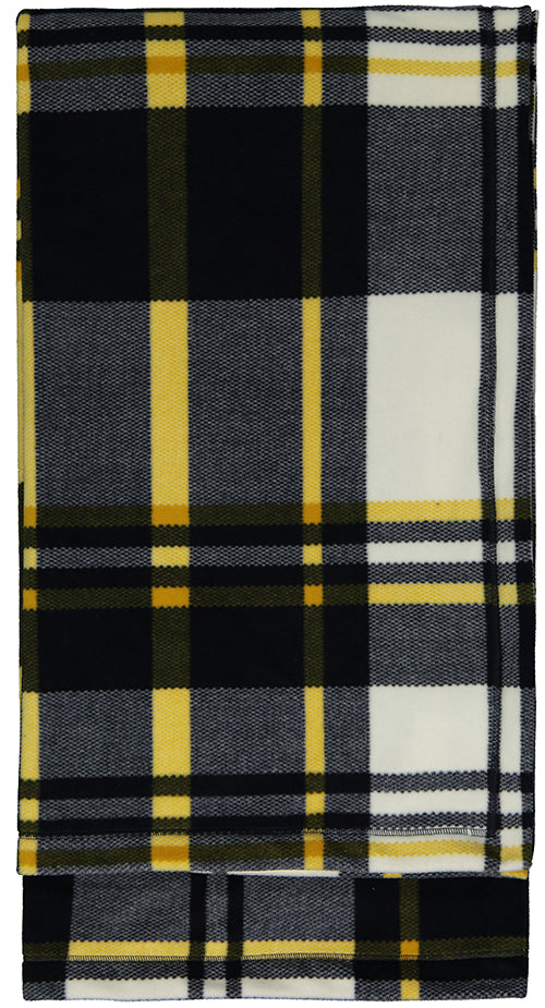 plaid in pile scozzese dettaglio