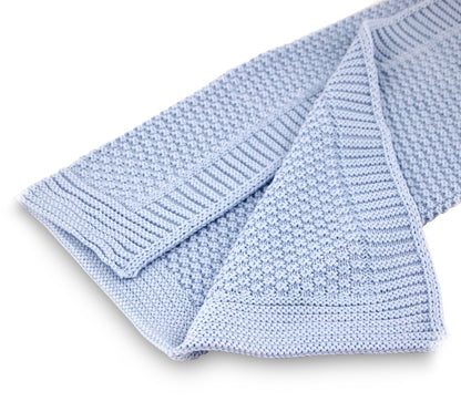 coperta maryplaid misto lana celeste