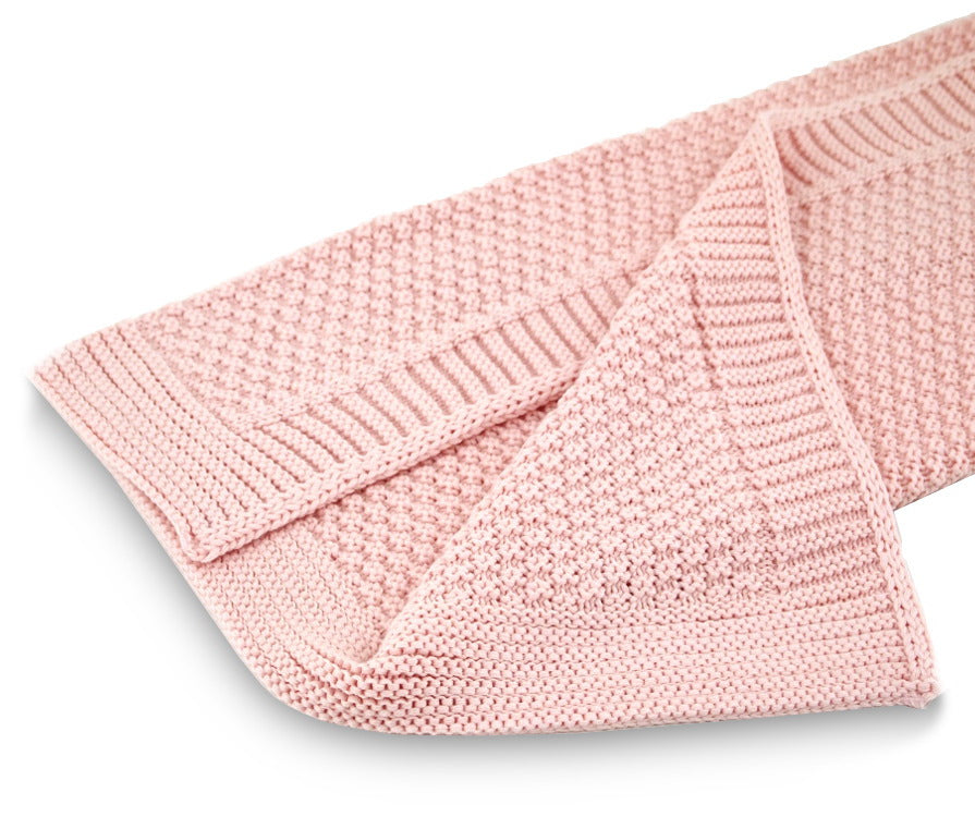 coperta per carrozzina misto lana variante rosa