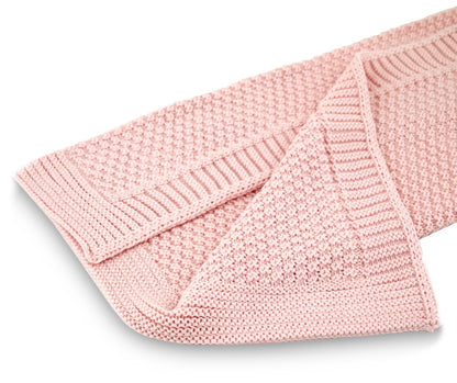 coperta per carrozzina misto lana variante rosa