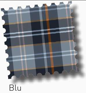 trapunta hammerfest tartan variante blu