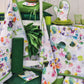 bottaro tovaglie plastificate fiori verde
