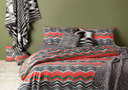 piumone missoni vinicio multicolor arancio nero bianco verde