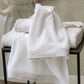 blumarine asciugamani bianco con logo